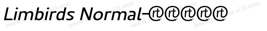 Limbirds Normal字体转换